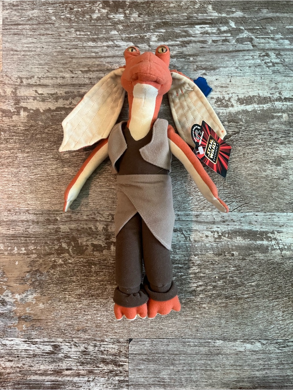 Star Wars Jar Jar Binks Plush - Orange, Cream, Brown